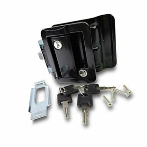 Leisure Locks RV Travel Trailer Entry Door Lock Polar Paddle Deadbolt, Black