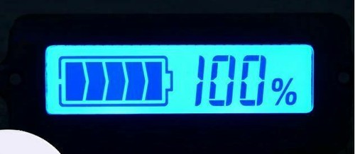 Indicador de capacidad de la batería Pantalla LCD azul 12S 44.4v (50.4v) Li-ion LiPo eBike - Imagen 3 de 10