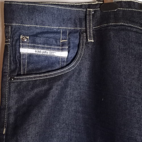 Ecko Unltd Shorts Mens Size 48 Indigo Blue RawThentic Denim Casual Classic - Picture 5 of 7