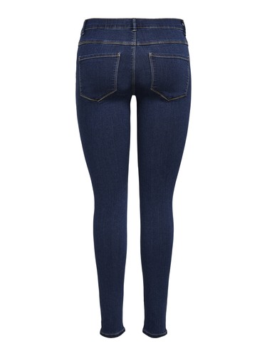 ONLY Damen Jeans Leggings onlRAIN LIFE REG SKINNY NOOS Dark Blue Denim Jeggings - Picture 2 of 2
