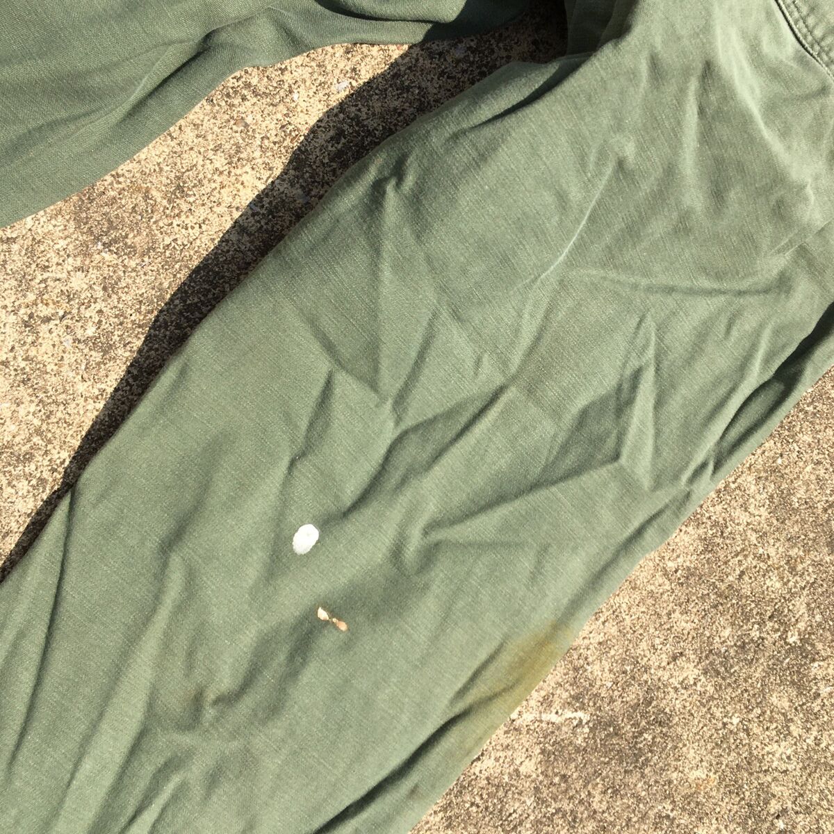 Vintage 60s Vietnam War Chino Pants Army Military Distressed