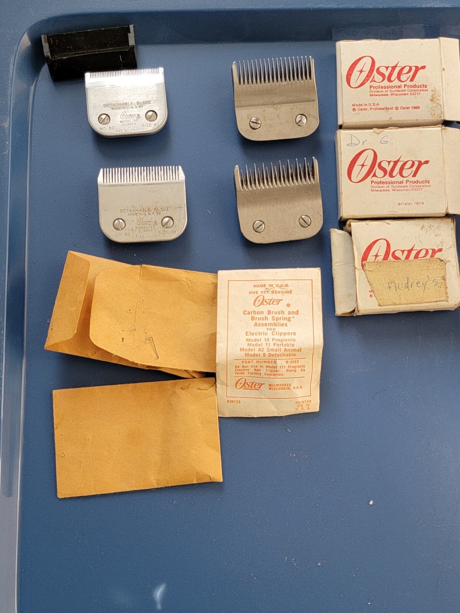 OSTER PROFESSIONAL HAIR CLIPPER PET A5 BLADES 4PCS 40, 10, 5, 5F