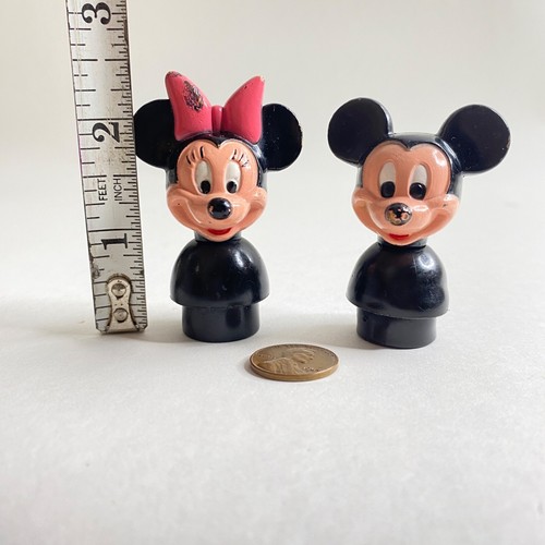 Vintage Disney ILLCO Little People Mickey Minnie Maus passend für Fischer Preis Menge - Bild 6 von 6