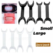 2Pcs Dental Intraoral Cheek Lip Retractor Double-headed T-Shape Mouth Opener