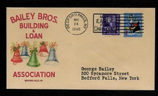  It's a Wonderful Life 1946 Xmas Movie Special Edt. Collector's Envelope. XS1027