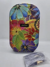 Laurel Burch Monarque Crossbody Purse Bag Blossoming Florals Design Colorful