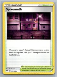 Spikemuth 170/189 Darkness Ablaze Uncommon Trainer