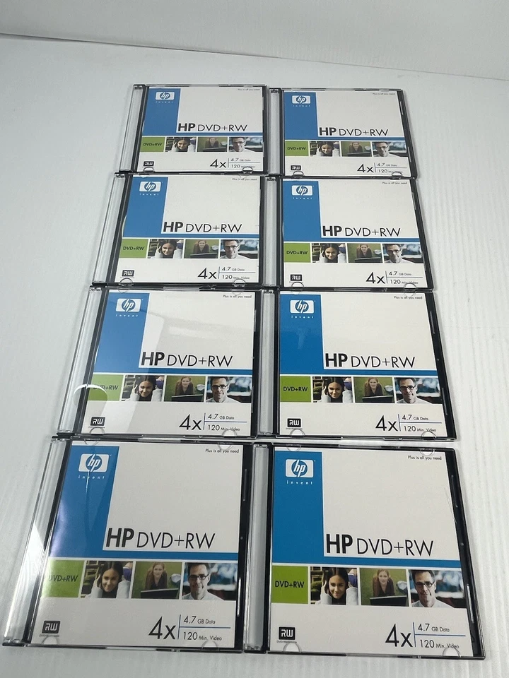 HP Invent DVD+RW 4X 4.7GB Data 120 Min Video Lot 8 DW00021M New - Image 2 of 4