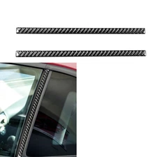 For Chevrolet Camaro 2010-2015 Carbon Fiber B Pillar Window Post Panel Trim