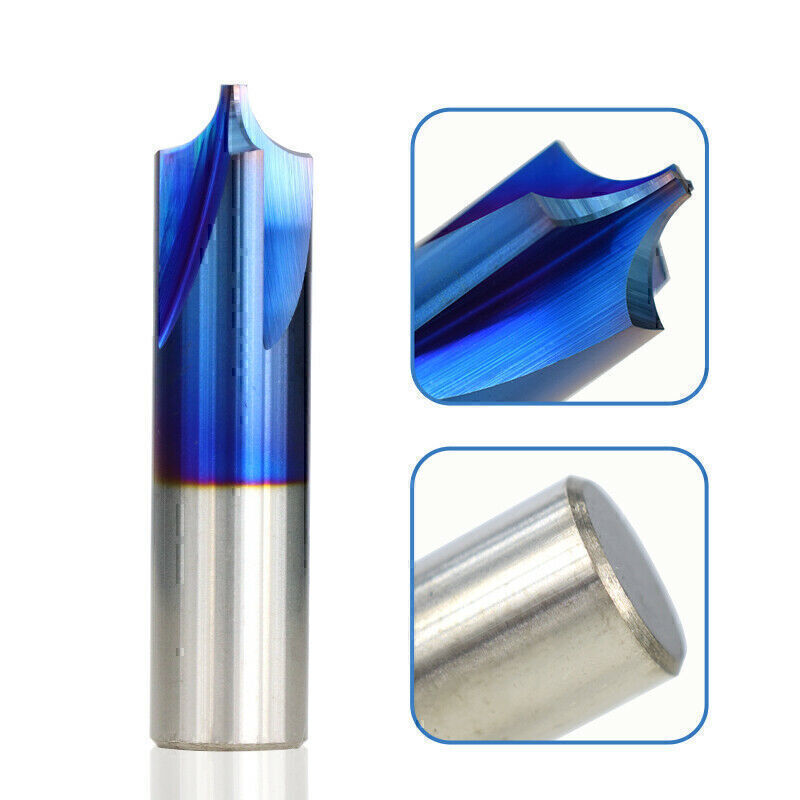 1pc R0.5R5.0 Corner Rounding Mill Carbide End Milling Cutter Nano Blue