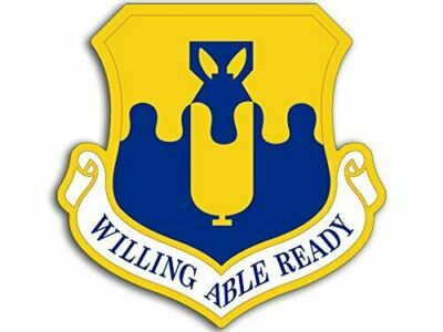 10cm Auto-Aufkleber 43rd Air Mobility Operations Group Willing Able Ready F172
