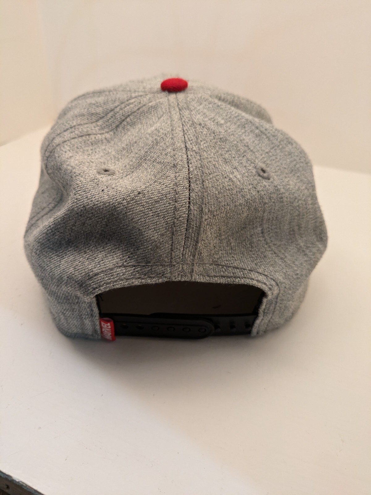 Deadpool Snapback Hat Gray and red Flat Brim Cap - image 3