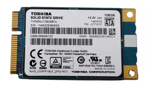 Toshiba THNSNJ128GMCU 128GB mSATA SSD Solid State Drive 90%-99% Health