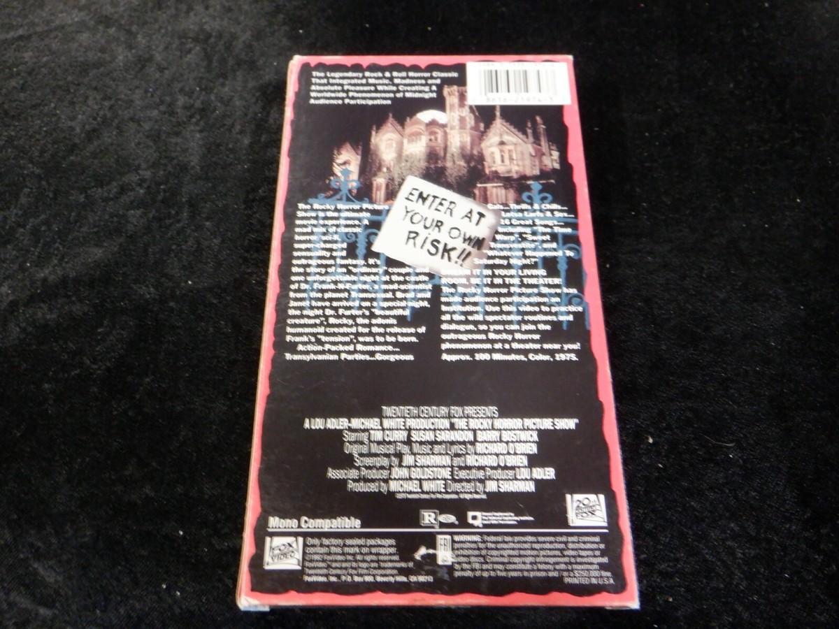 VHS The Rocky Horror Picture Show Great Condition