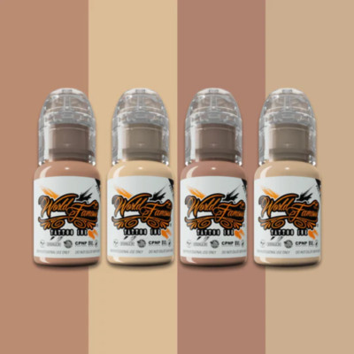 World Famous Tattoo Ink 4 Bottle Alex Santucci Cover-up Set