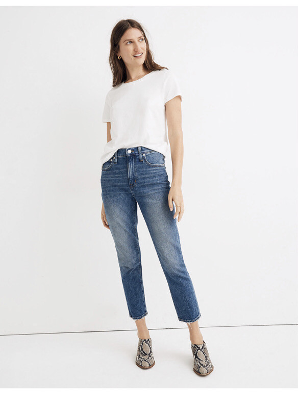Madewell The High-Rise Slim Boyjean in Lavern Wash - 29 | eBay