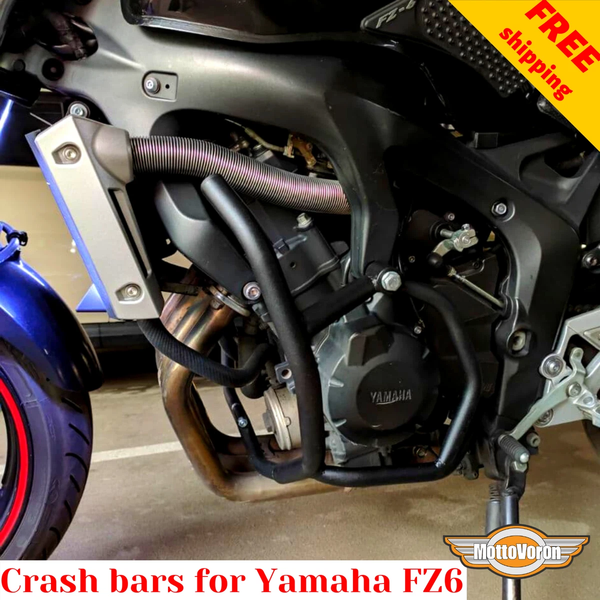 For Yamaha FZ6 Crash bars FZ6N Engine guard Fazer FZ6 S2 FZ6-S, Free  shipping