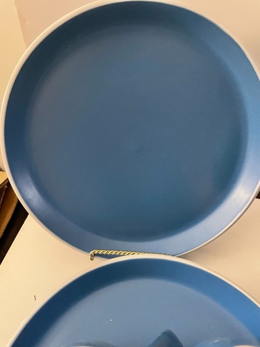 Melange Stoneware 16 Piece Dinnerware Set Moderno Blue 4 pieces each - Bild 4 von 8