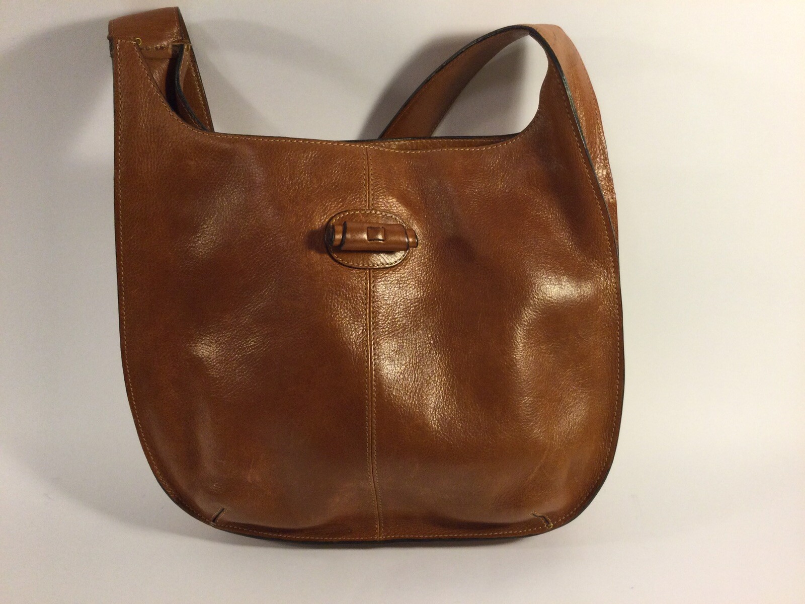 ERIC JAVITS of New York Medium Brown Quality Leat… - image 3