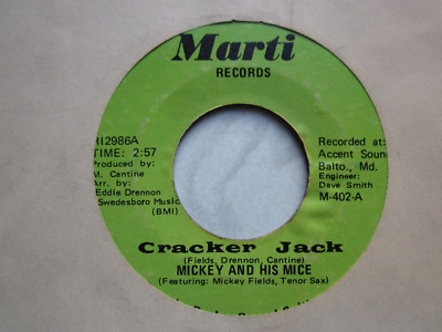 Funk Soul Deep Funk 70's 7''-Mickey and his Mice-Cracker Jack-US Marti issue copy