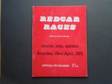 RACECARD:  REDCAR 2ND APRIL MEETING ON SATURDAY 22ND APRIL 1972