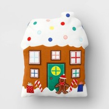 2023 Wondershop Gingerbread House Reversible Throw Pillow Target 16.5"x14"