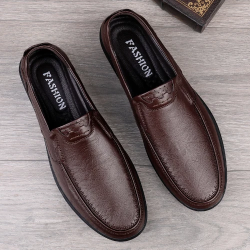 Genuine Leather Men Shoes Loafers Luxury Brand Soft Breathable  Moccasins Flats  - Image 2 of 4