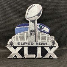 Super Bowl 49 XLIX Patch Seattle Seahawks Iron on or sewn 4X4 Inch -S2