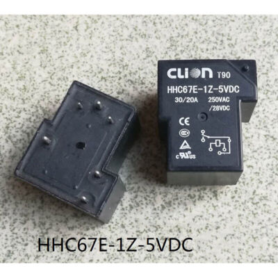 1Pc CLIN HHC67E-1Z-5VDC Power Relay 6Pins 30/20A #A6-4 | eBay