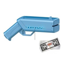 Super money gun Make it Rain. Toy with LED Lights, Play Money Included