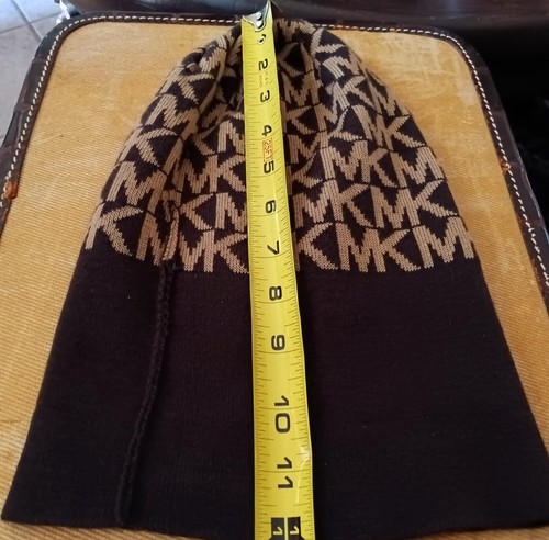 Gorra Michael Kors Logo Marrón y Tostado Logo Tejida Talla Única - Imagen 6 de 12