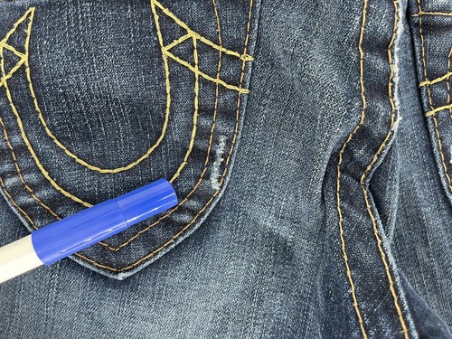True Religion World Tour Gina Denim Blue Straight Low Rise Size 28 For Women - 第 11/14 張圖片