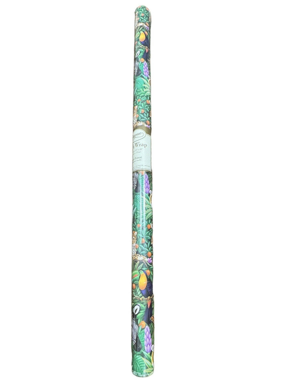 Vintage Caspari Rain Forest Gift Wrap Roll 3 Sheets 20&rdquo;x28