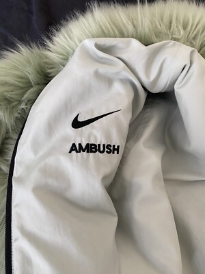 Nike Ambush Fur Jacket Green L | eBay UK