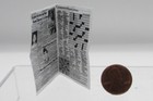 Dollhouse Miniature Newspaper Crossword Puzzle Section with Penci HR56098