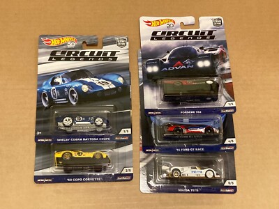 コンプリート　5台セット　ホットウィール　CIRCUIT LEGENDS 2019 Hot Wheels Premium Car Culture Circuit Legends Complete