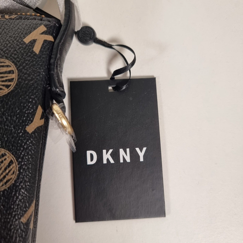 DKNY The Optimist Leather Shoulder Bag Black Small Style KDZ13V03 - Picture 4 of 20