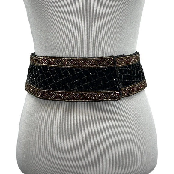 Ceinture créateur vintage Christian Dior ceintures larges perles petit moyen