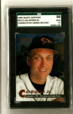 Cal Ripken Jr 1995 Select Certified 2131 Consecutive Games SGC 10 Gem Mint POP:6