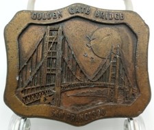 Golden Gate Bridge San Fransisco 1977 Indiana Metal Craft belt buckle