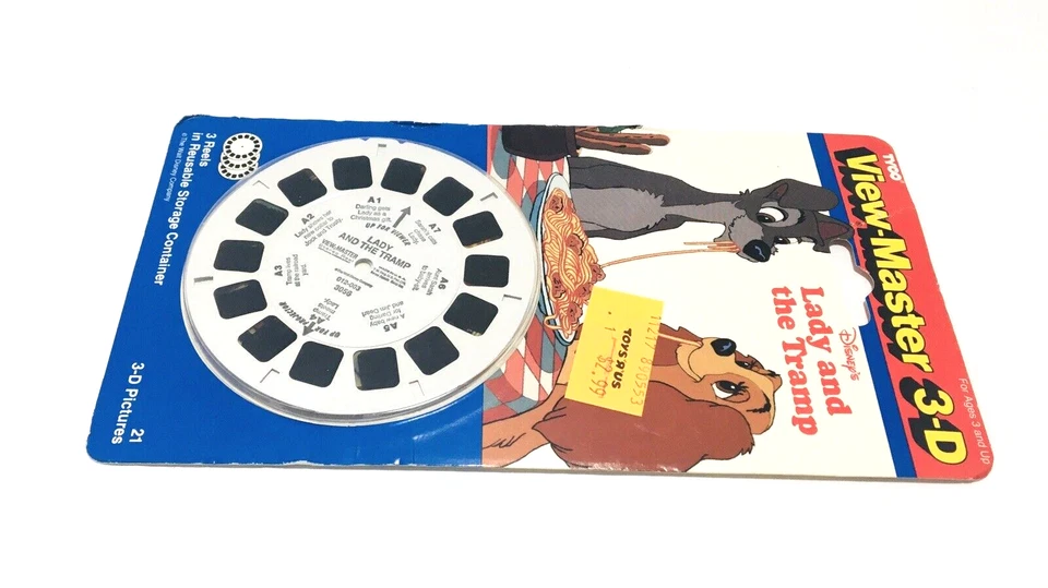 VTG SEALED 1991 VIEW-MASTER 3-D WALT DISNEY LADY AND THE TRAMP 3 REELS NEW - Image 3 of 3