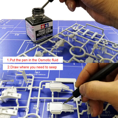 1X-3X Modell Panel Line Accent Pen Assembly Modellzubehör Scrubbing Infiltration