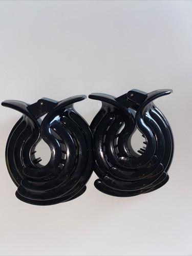 Black /Black - 3 INCH (2 PCS) Bun Clip Hair Clip