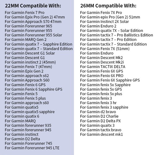 22 26mm Quick Fit Stainless Steel Metal Band Strap For Garmin Fenix 7/6Pro/5Plus - 第 2/14 張圖片