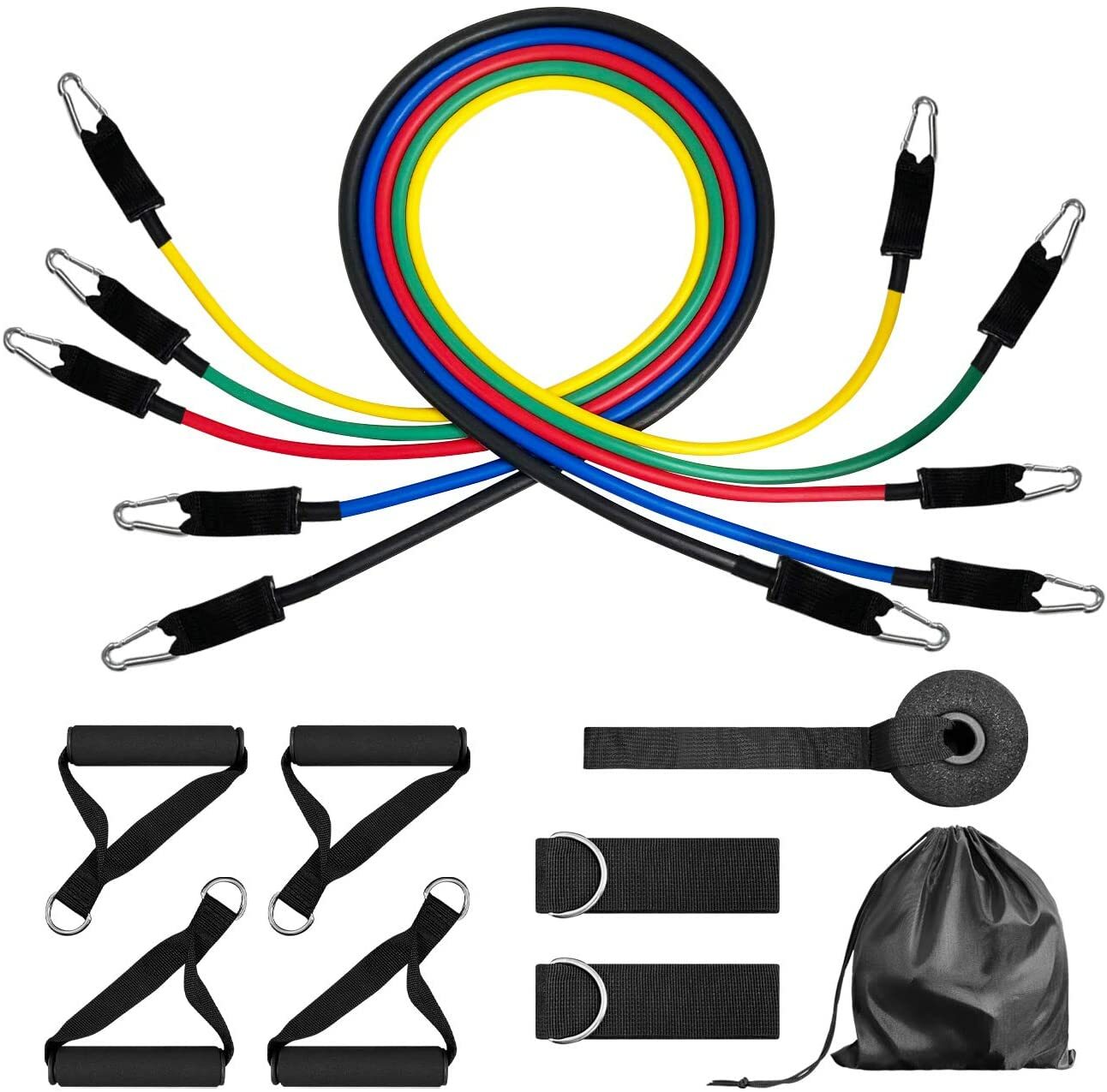 Resistance Bands Workout Exercise 13PCS Set Crossfit Fitness Yoga Training Tubes