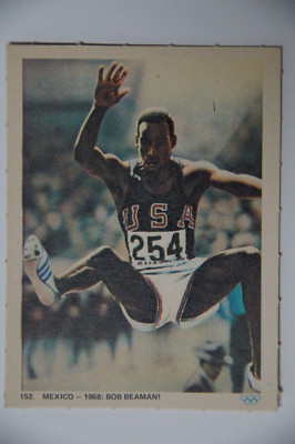 Bob Beamon card - Original 1972 WIKO card ''München ruft'' - ultra rare !!!!