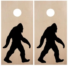 Bigfoot Cornhole Board Decals V1 | Sasquatch | Vinyl Die Cut Stickers 20w x 30h