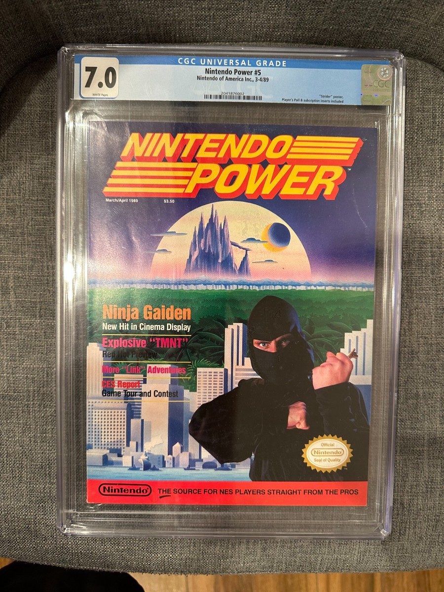 Nintendo Power Magazine Issue #5 Ninja Gaiden GRADED CGC 7.0 | eBay
