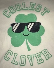 ST. PATRICK  S SS TODDLER NEW T-SHIRT  COOLEST CLOVER  w/SUNGLASSES NWT