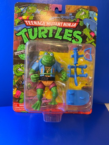 Teenage Mutant Ninja Turtles TMNT Gengis Frog Retro Classic Playmates 2023 40° - Foto 5 di 14